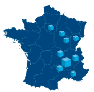 AXE INFORMATIQUE = 9 agences en Rhône-Alpes